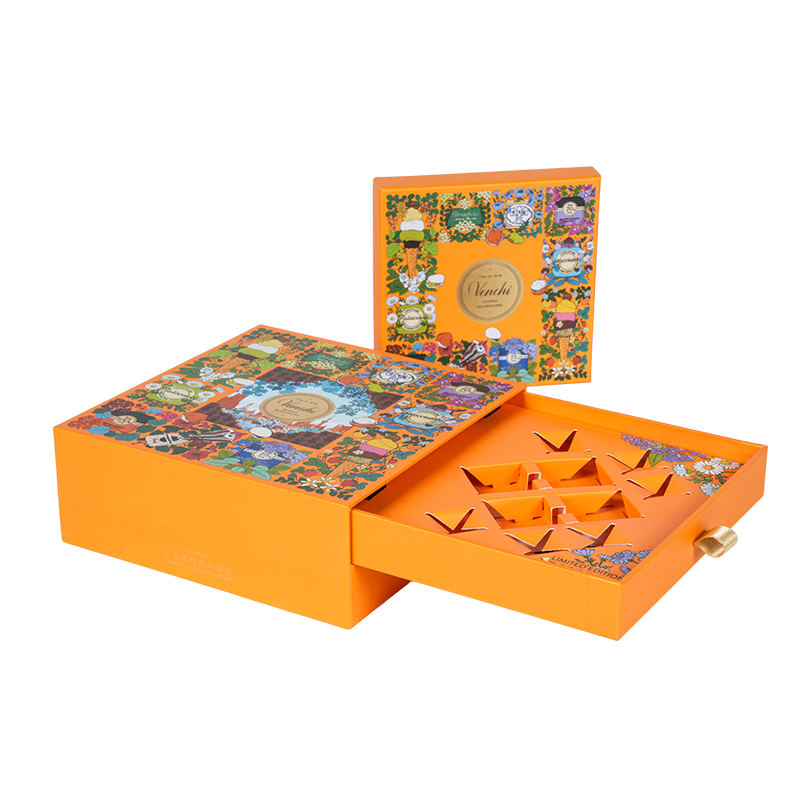 Starre Schokoladenverpackungsschachtel mit zwei Türen