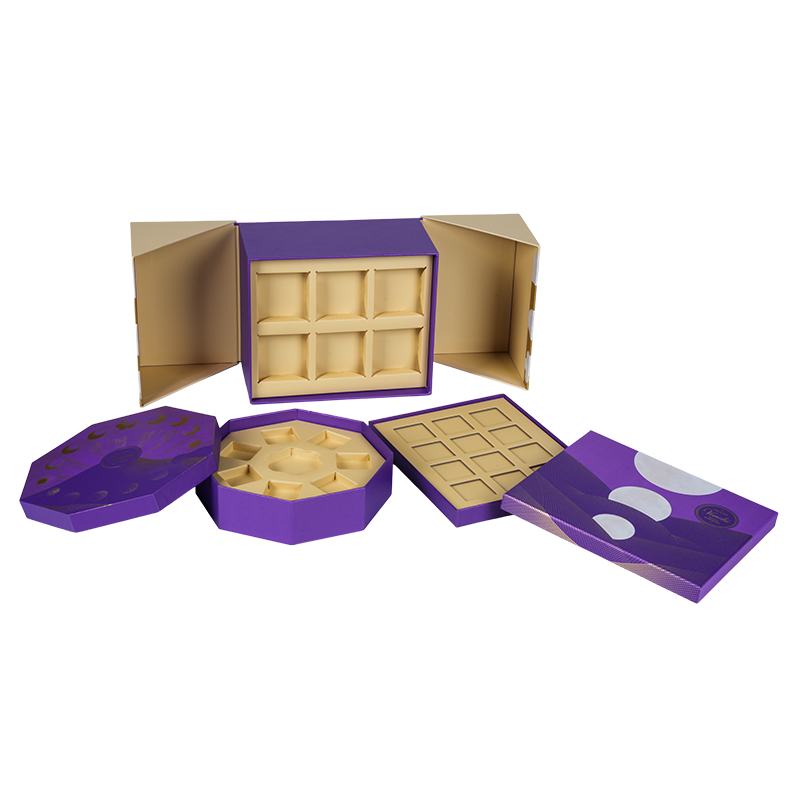 Starre Schokoladenverpackungsschachtel mit zwei Türen