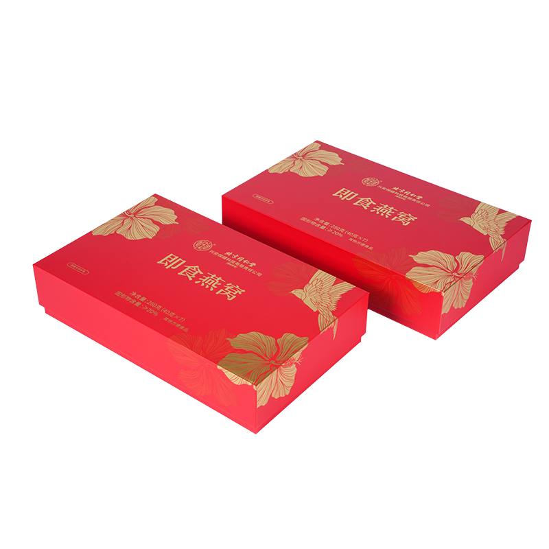 Vogelnest-Geschenkbox mit starrem Deckel und abnehmbarem Deckel