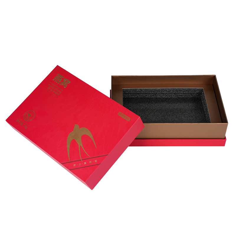 Vogelnest-Geschenkbox mit starrem Deckel und abnehmbarem Deckel