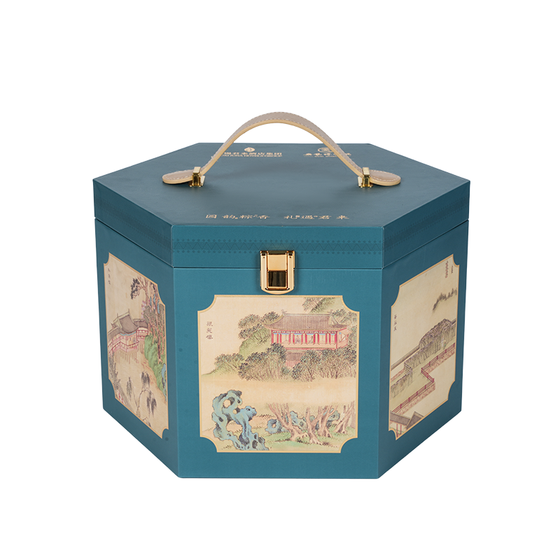 Starre Kuchenverpackungsbox mit zwei Türen