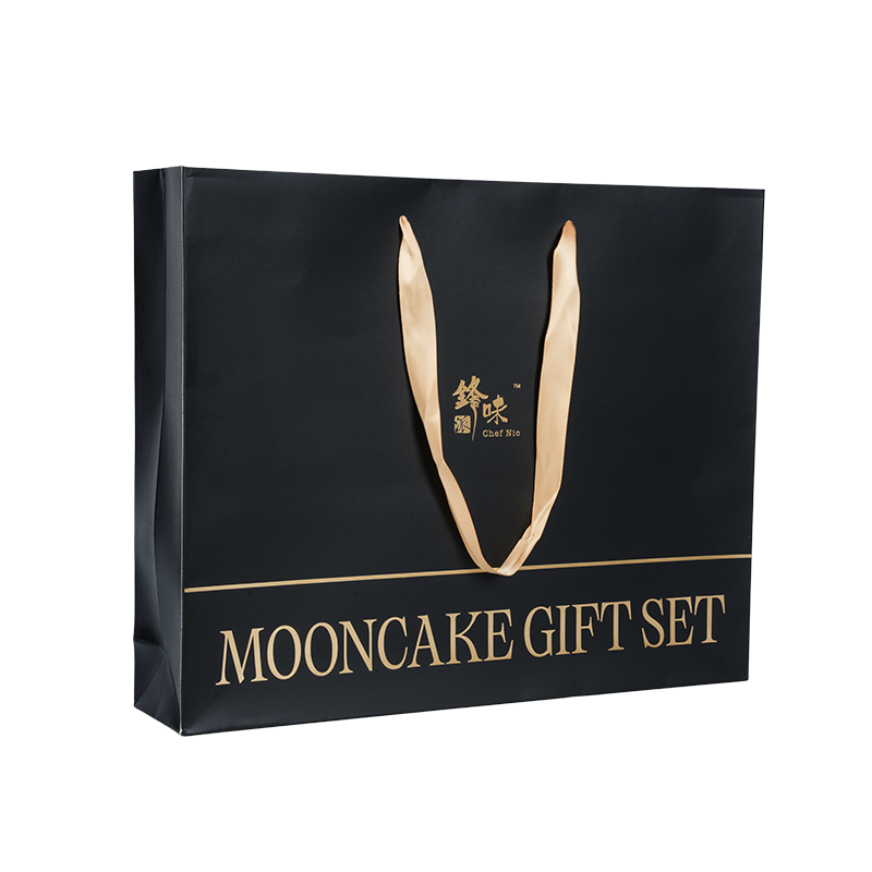 Kuchentragetasche aus Kraftpapier/weißem Karton mit wasserabweisendem Griff