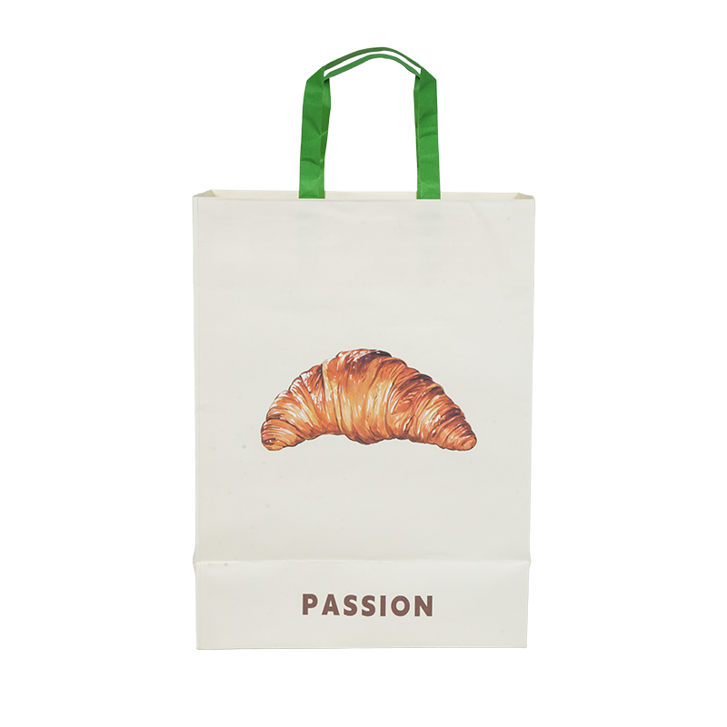 Kuchentragetasche aus Kraftpapier/weißem Karton mit wasserabweisendem Griff