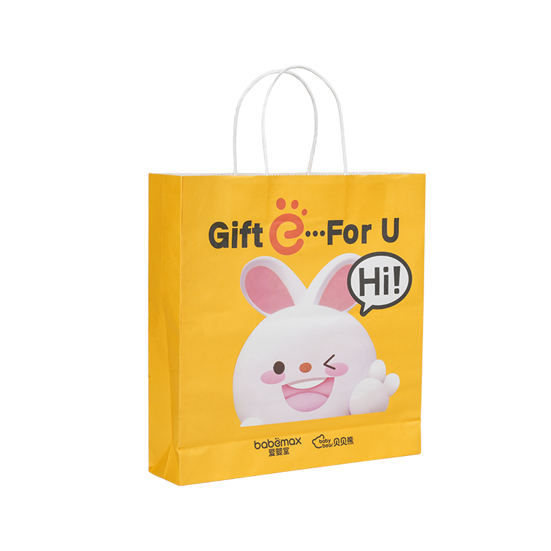 Kleidungsverpackung, horizontale handgehaltene, verdickte weiße Papptüte