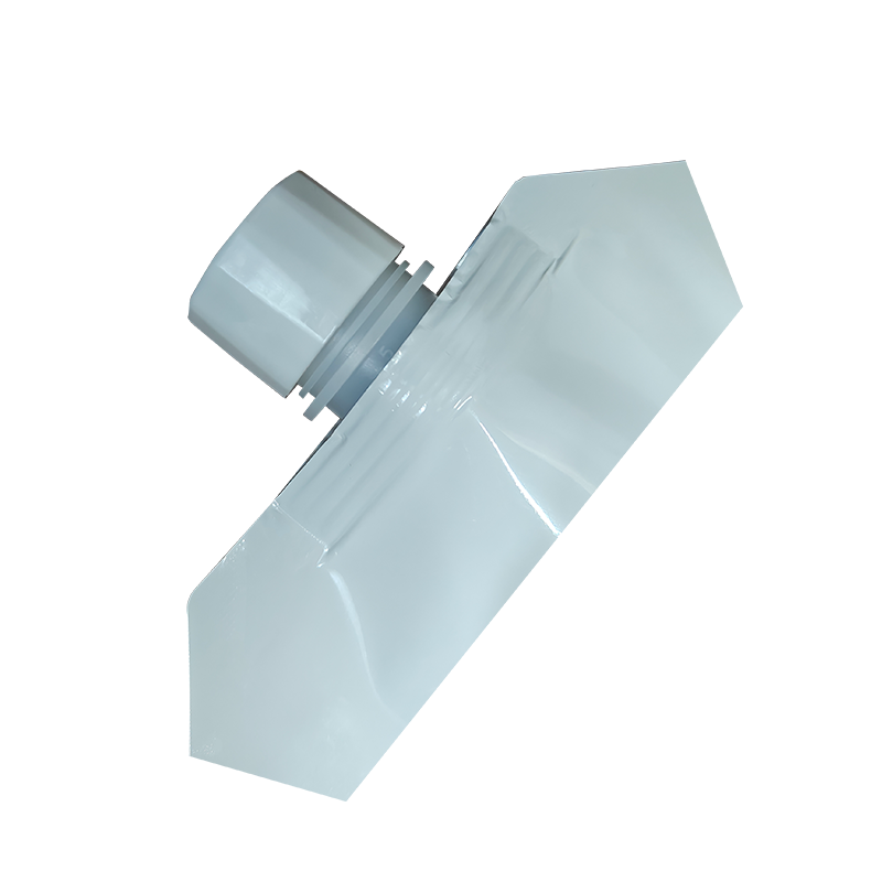 Solo-Swirl-Top-Beutel – weißer, durchscheinender Standbodenbeutel